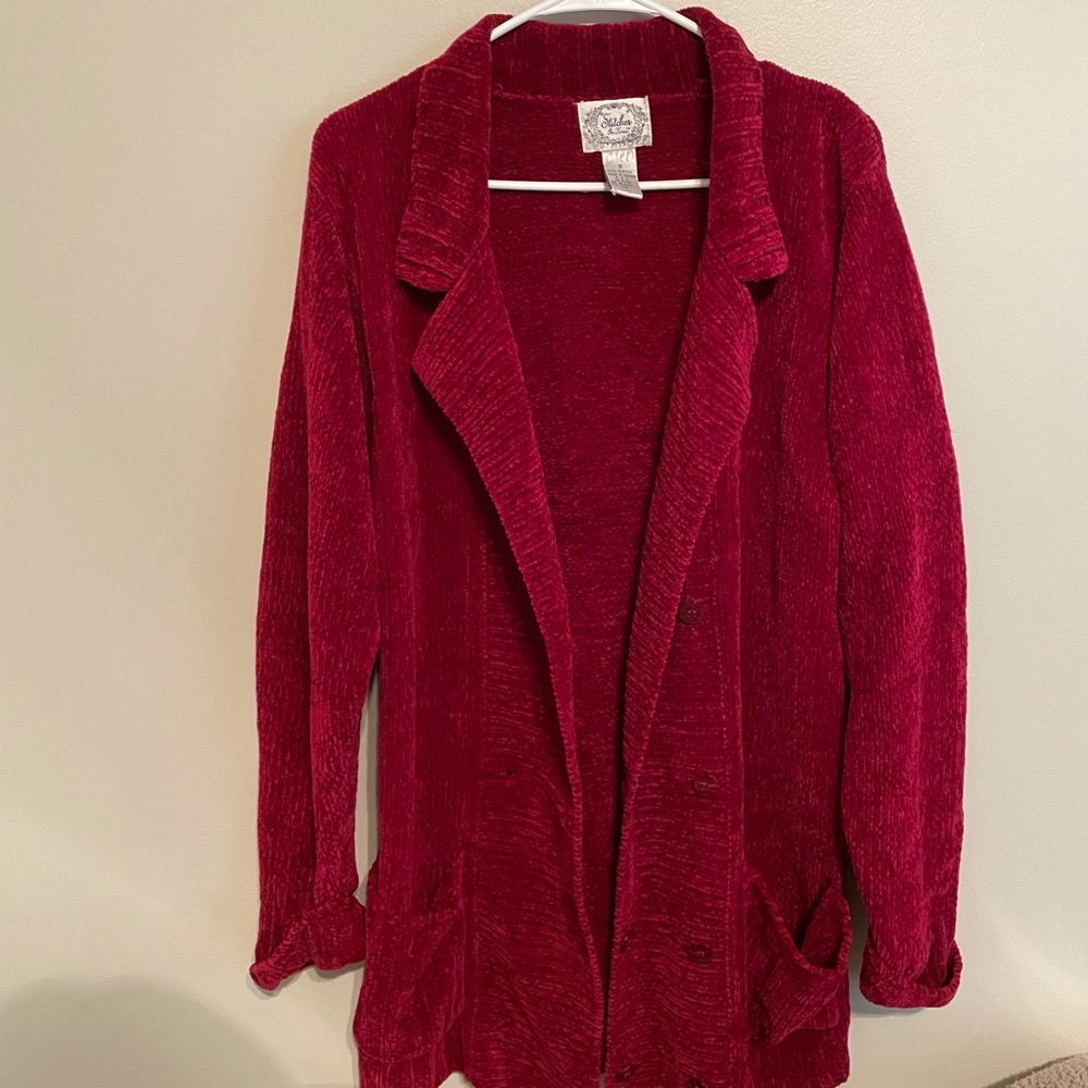 Vintage red cardigan